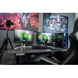 Krzesło gamingowe ErgoRacer Lite — czarno-czerwone